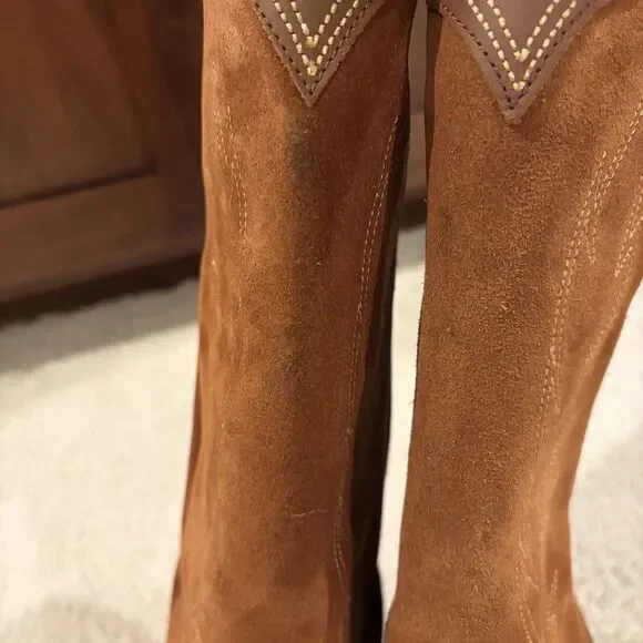 Try On/demo Dingo Women's Wild Fire Western Boots Brown Size 9 Dl2280 Cowboy - Picture 7 of 15